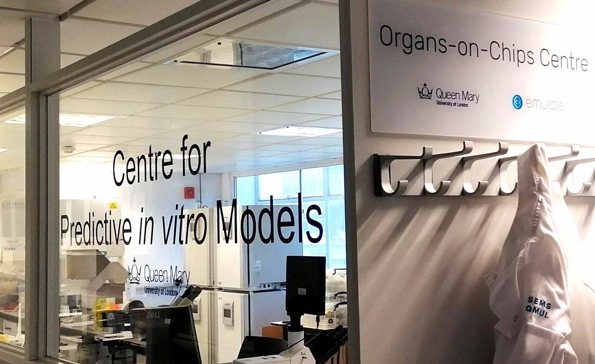 CPM signage at the QM Emulate Centre